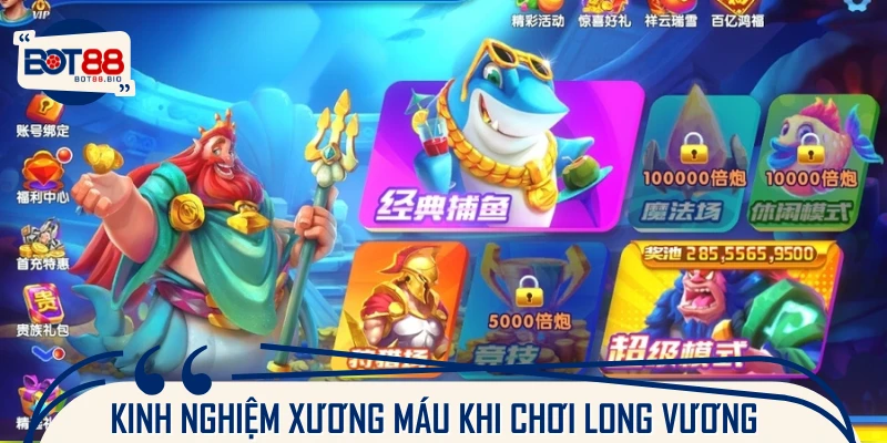 Tuyệt chiêu giúp tăng phần thưởng khi tham gia Dragon King